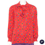 SAINT LAURENT RIVE GAUCHE - 1980'S - BLOUSE