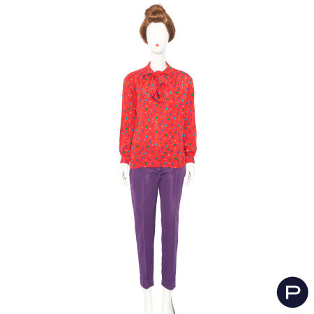 SAINT LAURENT RIVE GAUCHE - 1980'S - BLOUSE