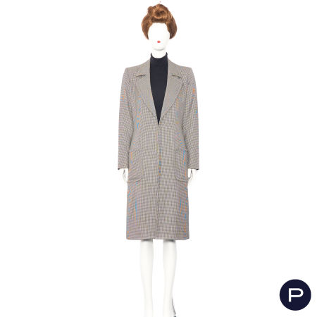 YVES SAINT LAURENT RIVE GAUCHE - CIRCA 1995 - ENSEMBLE, MANTEAU, JUPE