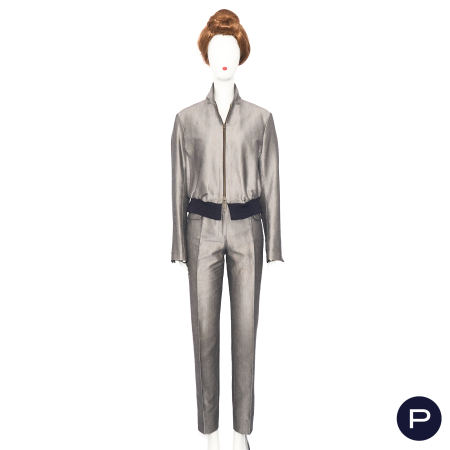 YVES SAINT LAURENT RIVE GAUCHE X STEFANO PILATI - CIRCA 2008 - ENSEMBLE, BLOUSON, PANTALON
