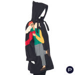 JEAN-CHARLES DE CASTELBAJAC KO AND CO - AUTOMNE-HIVER 1988/89 - MANTEAU