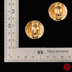 YVES SAINT LAURENT - CIRCA 1994- PAIRE DE BOUCLES D'OREILLES