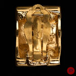 YVES SAINT LAURENT - 1980/90'S- PAIRE DE BOUCLES D'OREILLES