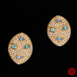 GOOSSENS- PAIRE DE BOUCLES D'OREILLES