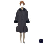 YVES SAINT LAURENT FOURRURES - 1980'S - MANTEAU