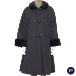 YVES SAINT LAURENT FOURRURES - 1980'S - MANTEAU