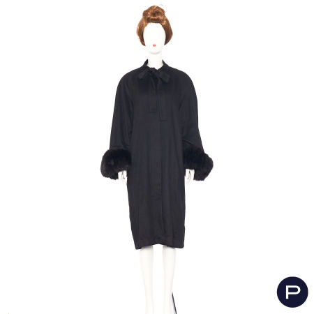 YVES SAINT LAURENT FOURRURES - LATE 1980'S - MANTEAU