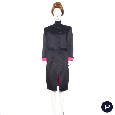 SAINT LAURENT RIVE GAUCHE - AUTOMNE-HIVER 1984/85 - ENSEMBLE, VESTE, JUPE