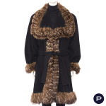 SAINT LAURENT RIVE GAUCHE - 1980'S - MANTEAU