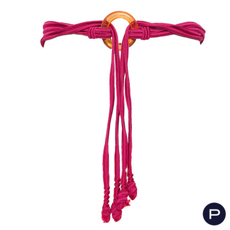 YVES SAINT LAURENT - 1980/90'S  - CEINTURE-LIEN