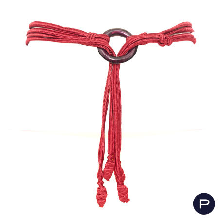 YVES SAINT LAURENT - 1980/90'S  - CEINTURE-LIEN