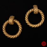 CHANEL - 1980'S- PAIRE DE BOUCLES D'OREILLES