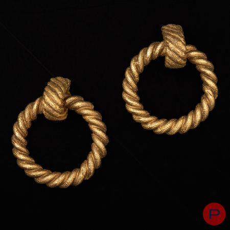 CHANEL - 1980'S- PAIRE DE BOUCLES D'OREILLES