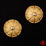 ANONYME - 1980/90'S- PAIRE DE BOUCLES D'OREILLES