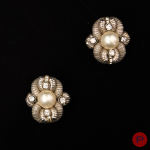 ANONYME - 1980/90'S- PAIRE DE BOUCLES D'OREILLES