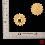 LANVIN - 1980/90'S- PAIRE DE BOUCLES D'OREILLES