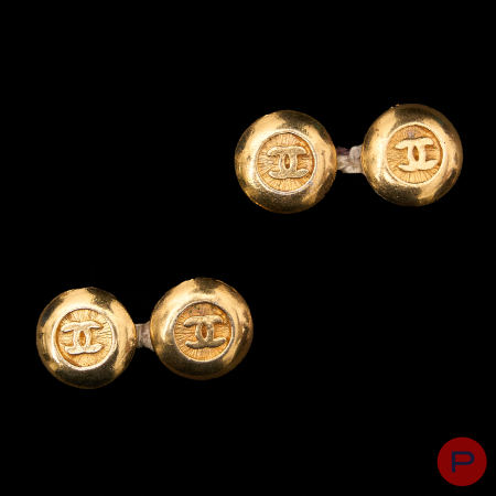 CHANEL - CIRCA 1980- BOUTONS DE MANCHETTE