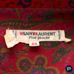 SAINT LAURENT RIVE GAUCHE - CIRCA 1980 - ENSEMBLE, BLOUSE, JUPE
