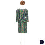 YVES SAINT LAURENT RIVE GAUCHE - PRINTEMPS-ÉTÉ 1990 - ENSEMBLE, VESTE, JUPE