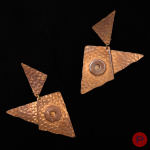 THIERRY MUGLER COUTURE - CIRCA 1980- PAIRE DE BOUCLES D'OREILLES