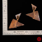 THIERRY MUGLER COUTURE - CIRCA 1980- PAIRE DE BOUCLES D'OREILLES