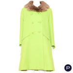 FRANCINE PARY - 1960'S - ENSEMBLE, MANTEAU CROISÉ, ROBE