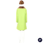 FRANCINE PARY - 1960'S - ENSEMBLE, MANTEAU CROISÉ, ROBE