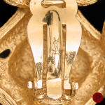 YVES SAINT LAURENT - 1980'S- PAIRE DE BOUCLES D'OREILLES