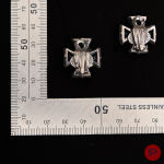 YVES SAINT LAURENT RIVE GAUCHE - 1990'S- PAIRE DE BOUCLES D'OREILLES