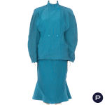 THIERRY MUGLER - AUTOMNE-HIVER 1983/84 - ENSEMBLE, VESTE CROISÉE, JUPE