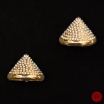 GIANNI DE LIGUORO - PRINTEMPS-ÉTÉ 1989- DEMI-PARURE, COLLIER, PAIRE DE BOUCLES D'OREILLES