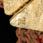 GIANNI DE LIGUORO - PRINTEMPS-ÉTÉ 1989- DEMI-PARURE, COLLIER, PAIRE DE BOUCLES D'OREILLES