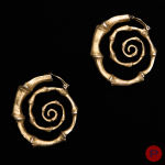 YVES SAINT LAURENT - PRINTEMPS-ÉTÉ 1987- PAIRE DE BOUCLES D'OREILLES