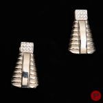 GIANNI VERSACE - 1980'S- PAIRE DE BOUCLES D'OREILLES