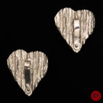 YVES SAINT LAURENT - 1980/90'S- PAIRE DE BOUCLES D'OREILLES