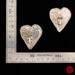YVES SAINT LAURENT - 1980/90'S- PAIRE DE BOUCLES D'OREILLES