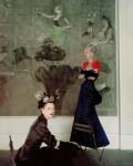 SCHIAPARELLI - AUTOMNE-HIVER 1947/48 - ENSEMBLE DU SOIR, VESTE, ROBE