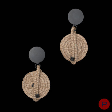 CHRISTIAN ASTUGUEVIEILLE - 1980/90'S- PAIRE DE BOUCLES D'OREILLES