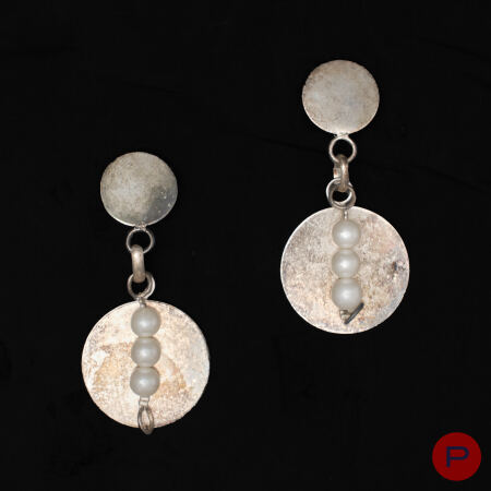 CHRISTIAN ASTUGUEVIEILLE - 1980/90'S- PAIRE DE BOUCLES D'OREILLES