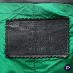 CLAUDE MONTANA POUR IDÉAL CUIR - CIRCA 1985/90 - VESTE