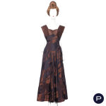 SCHIAPARELLI - AUTOMNE-HIVER 1947/48 - ENSEMBLE DU SOIR, VESTE, ROBE