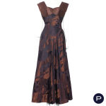 SCHIAPARELLI - AUTOMNE-HIVER 1947/48 - ENSEMBLE DU SOIR, VESTE, ROBE