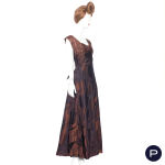 SCHIAPARELLI - AUTOMNE-HIVER 1947/48 - ENSEMBLE DU SOIR, VESTE, ROBE