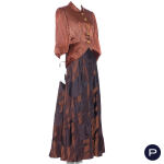 SCHIAPARELLI - AUTOMNE-HIVER 1947/48 - ENSEMBLE DU SOIR, VESTE, ROBE