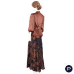 SCHIAPARELLI - AUTOMNE-HIVER 1947/48 - ENSEMBLE DU SOIR, VESTE, ROBE