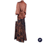 SCHIAPARELLI - AUTOMNE-HIVER 1947/48 - ENSEMBLE DU SOIR, VESTE, ROBE