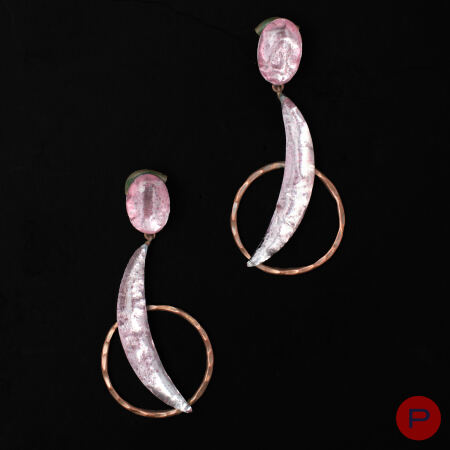 JACQUES GAUTIER - 1960'S- PAIRE DE BOUCLES D'OREILLES