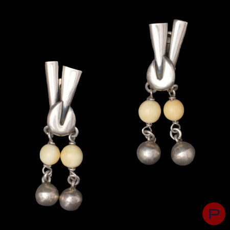 ANTONIO BELGIORNO- PAIRE DE BOUCLES D'OREILLES