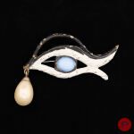 SCHIAPARELLI X JEAN COCTEAU- BROCHE