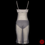 DOROTHÉE BIS - CIRCA 1990 - ENSEMBLE, ROBE NUISETTE, PETITE CULOTTE